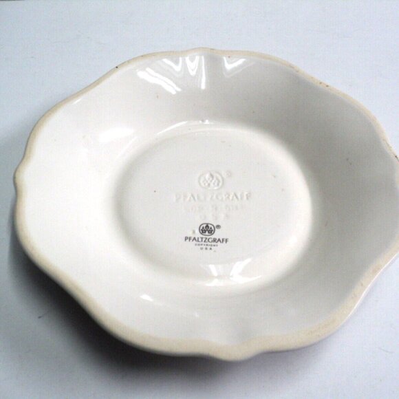 Pfaltzgraff Christmas Heritage 3" Pillar Candle Holder Base Holly & Berry Vtg 7" - Picture 3 of 4